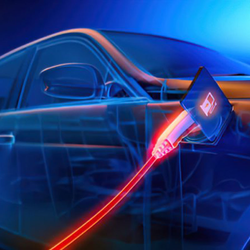 EV Automotive and Transportation electric vehicle Illustration
