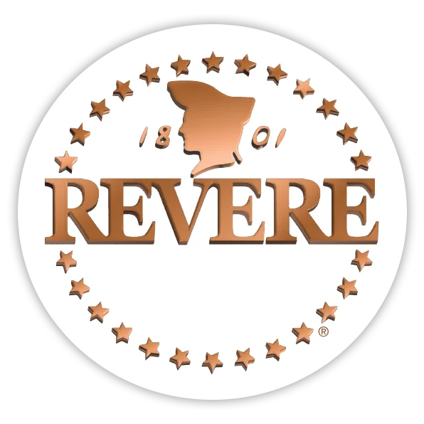 Revere Copper Gradient 3D Logo Icon