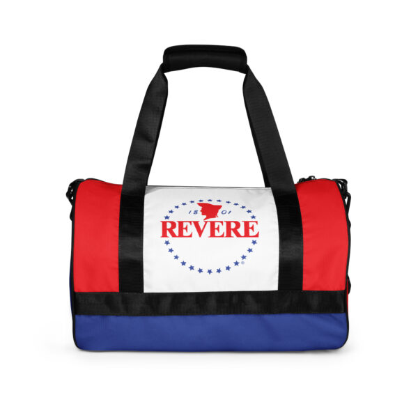 Revere Red white and blue gym bag graphic