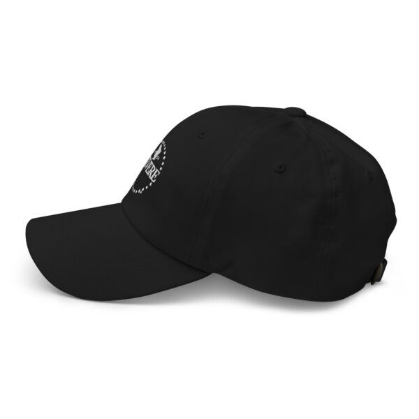 black baseball cap with white embroidered Revere logo photo