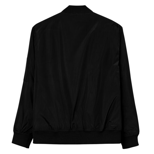 black bomber jacket