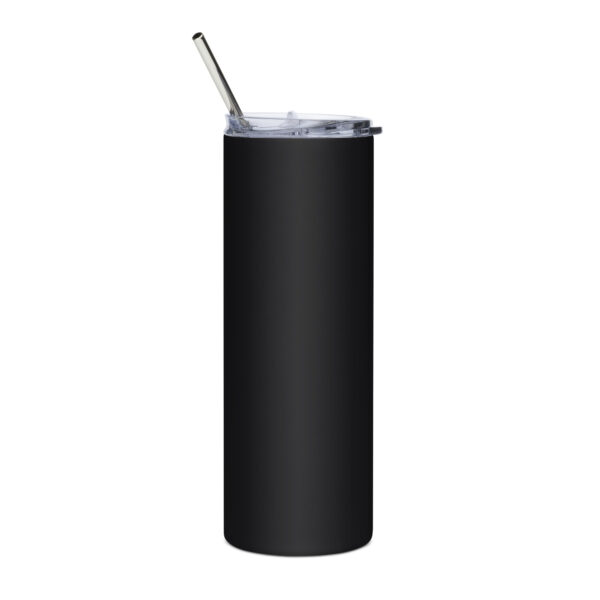 black stainless steel tumbler