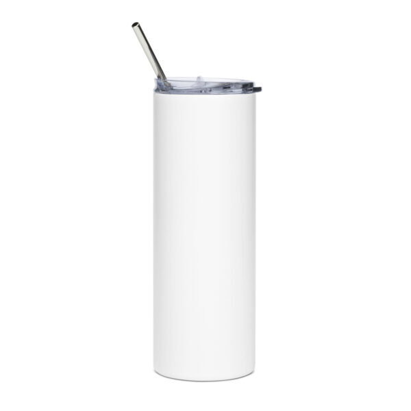 white stainless steel tumbler