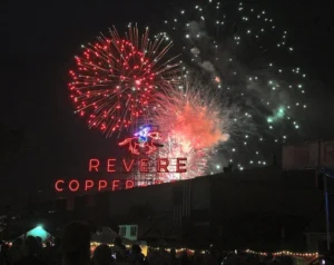 fireworks over revere factory