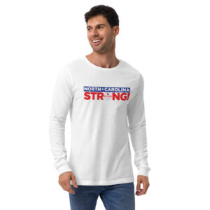 man in NC Strong Long TShirt