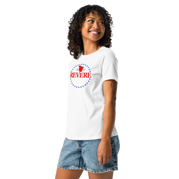 Women's Relaxed White T-Shirt with Color Logo - Image 2