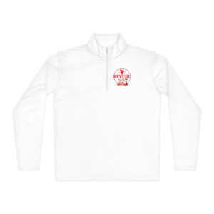 225th Lightweight quarter-zip pullover white